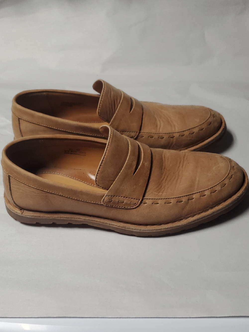 Born Crown Mens Leather Loafers Size 9.5 Preppy Business Old Money